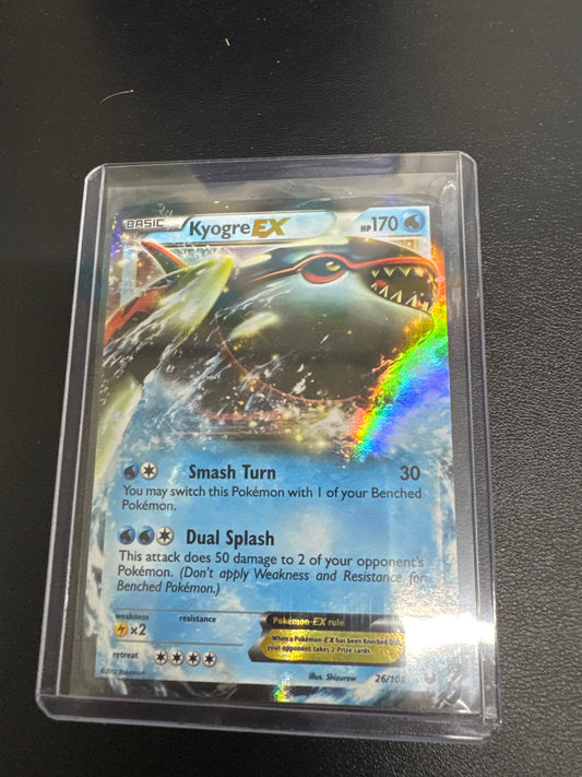 Pokemon Kyogre EX 26/108 Dark Explorers LP