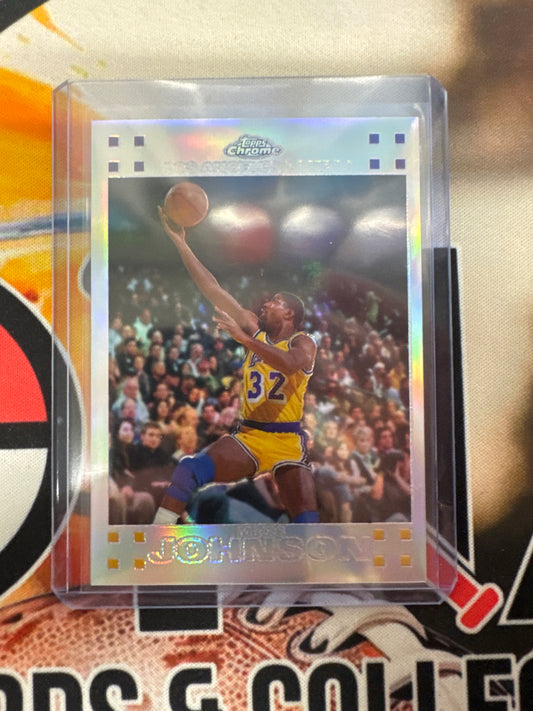 2008 Topps Chrome NBA Magic Johnson Refractor /999