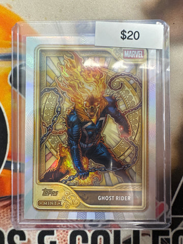 2026 Topps Marvel Mint Ghost Rider Gold Card In Marvel We Trust Refractor