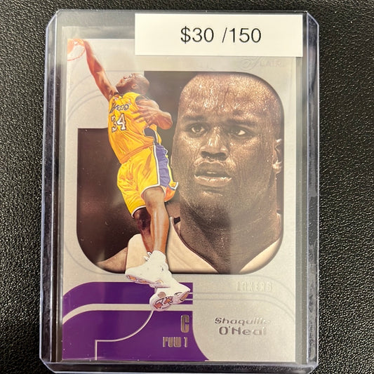 2002 Flair Shaquille O’Neal /150