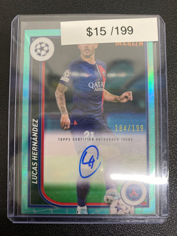 2024 Merlin Lucas Hernández Aqua Refractor Auto /199