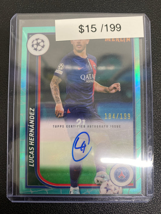 2024 Merlin Lucas Hernández Aqua Refractor Auto /199