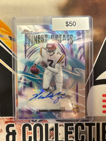 2025 Topps Finest NFL Randall Cunningham Finest Greats Autograph