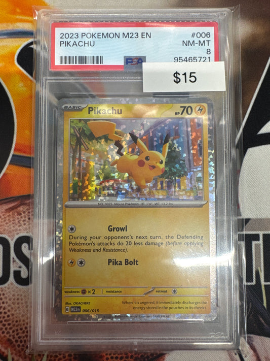 Pokémon Pikachu McDonalds Promo M23 006/015 PSA 8