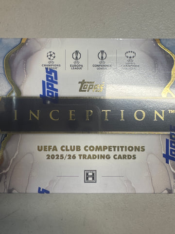 2025-26 Topps Inception UEFA Champion’s League hobby