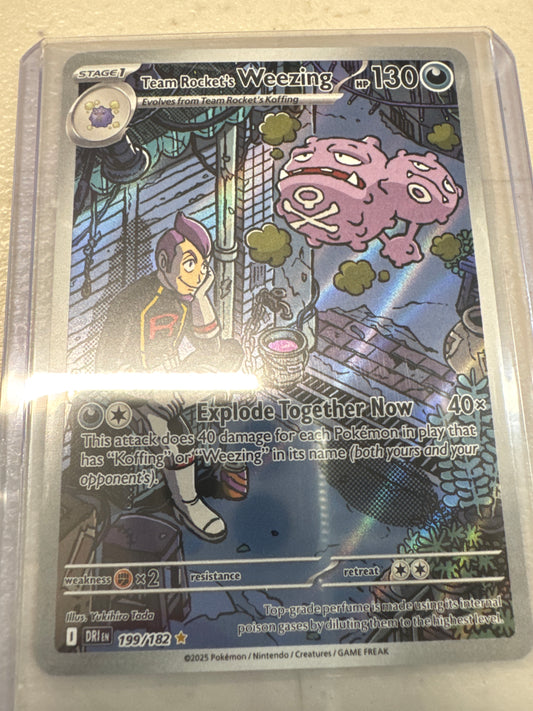 Pokemon Team Rocket’s Weezing 199/182 Destined Rivals