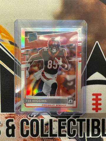 2020 Panini Donruss Optic NFL Tee Higgins Rated Rookie Holo