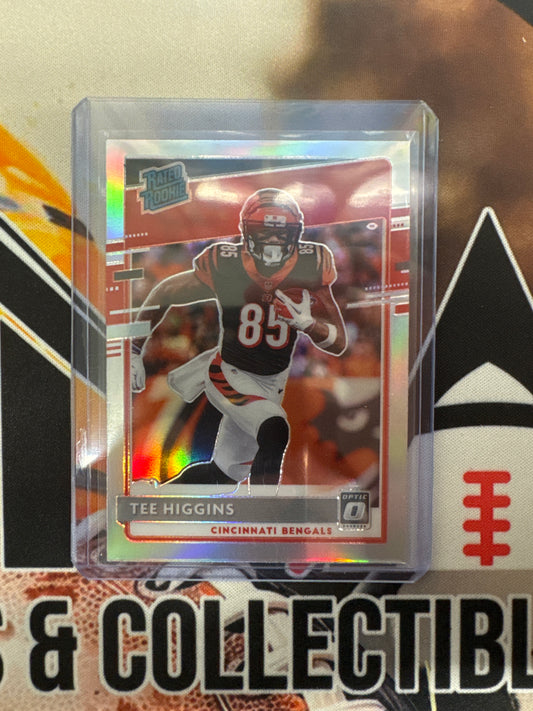 2020 Panini Donruss Optic NFL Tee Higgins Rated Rookie Holo