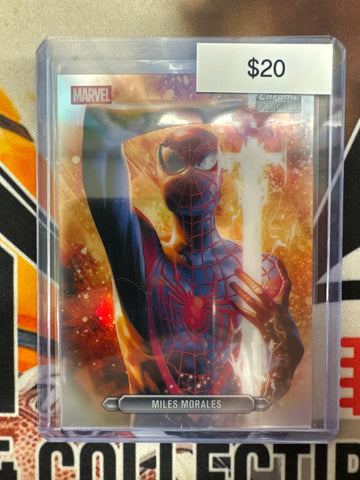 2026 Topps Chrome Marvel Miles Morales FanFare Card SP