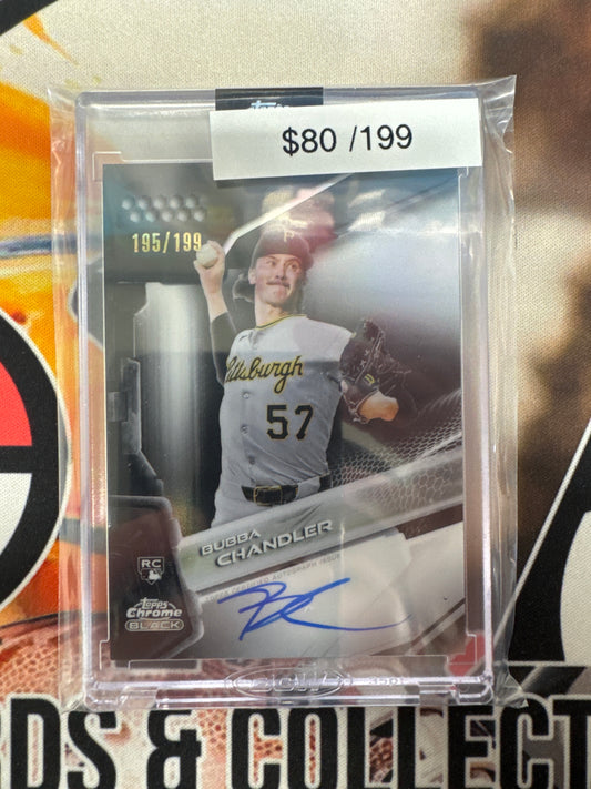 2026 Topps Chrome Black MLB Bubba Chandler Rookie Autograph Refractor /199