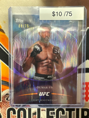 2026 Topps Midnight UFC Oumar Sy Rookie Purple Wave Refractor /75