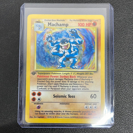 Pokémon 1st Edition Machamp (Deck Exclusive Base Set) 8/102