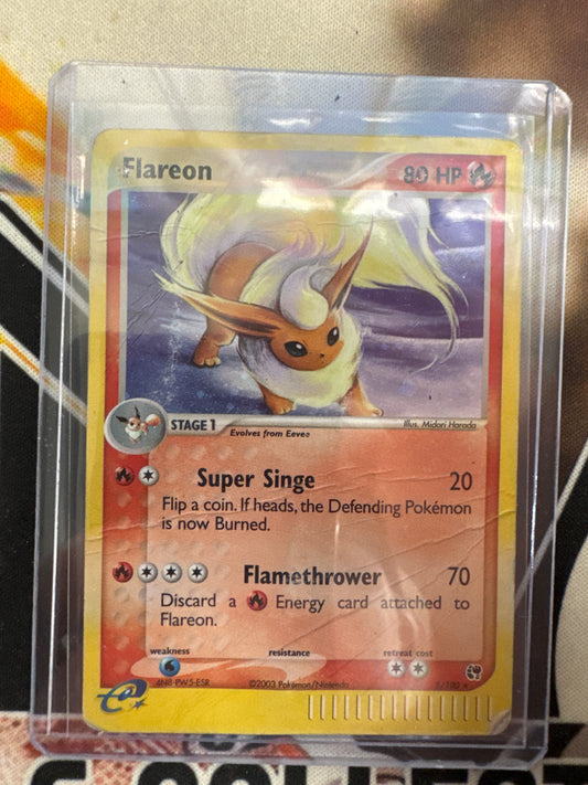 Pokemon Flareon Sandstorm Holo 5/100 DM