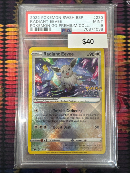 Pokémon Radiant Eevee Promo SWSH230 PSA 9
