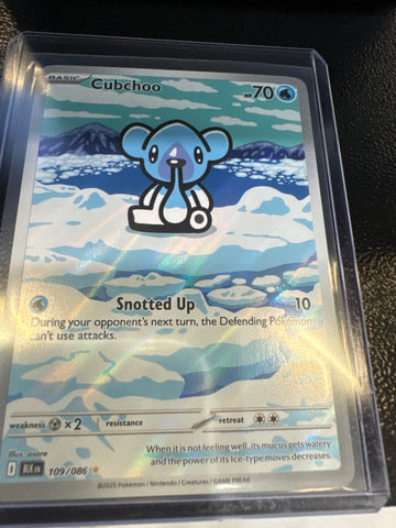 Pokemon Cubchoo 109/086 Black Bolt