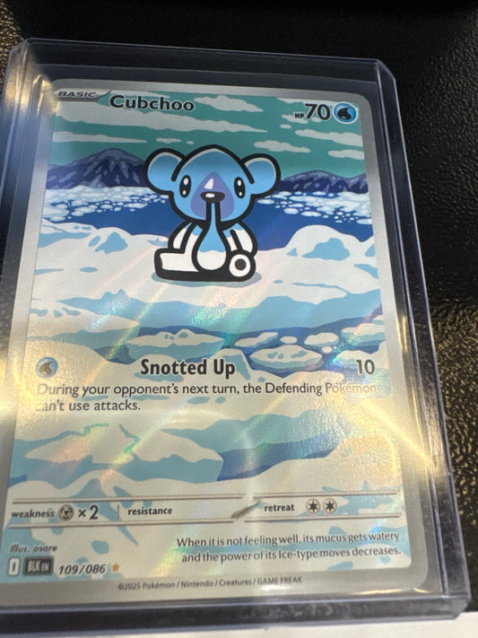 Pokemon Cubchoo 109/086 Black Bolt