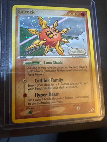 Pokemon Solrock 25/92 Legend Maker reverse holo LP
