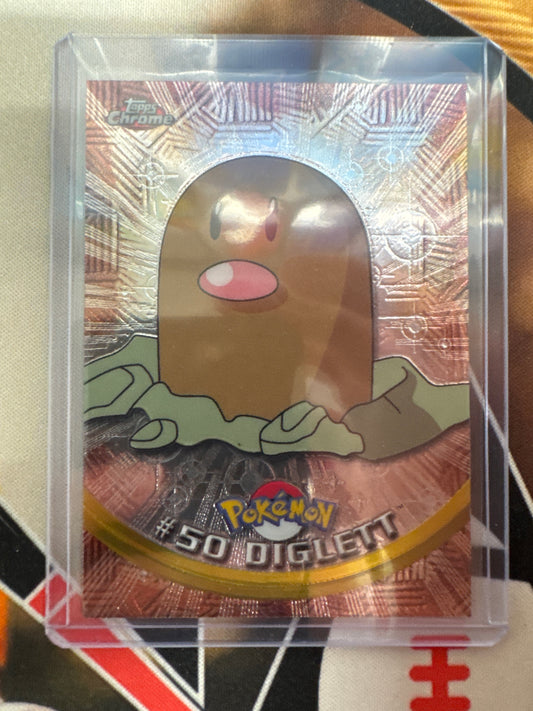2000 Topps Chrome Pokemon Diglett TV Animation Series #50