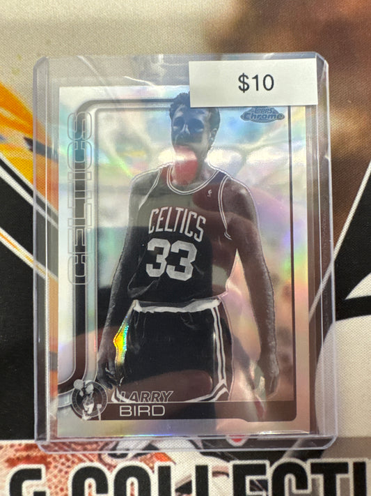2025-26 Topps Chrome NBA Larry Bird Negative Refractor