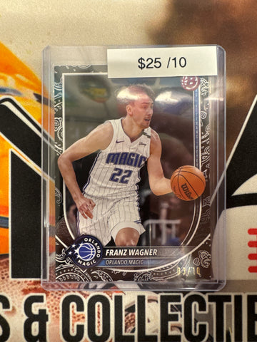 2025-26 Bowman Basketball Franz Wagner Black Bandana Refractor /10