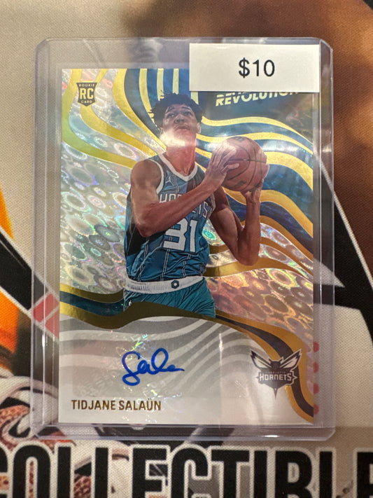 2024-25 Panini Revolution NBA Tidjane Salaun Rookie Autograph