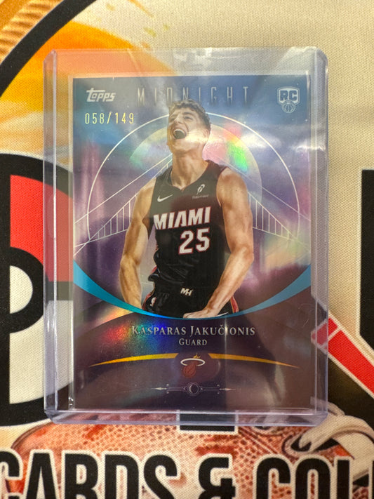 2025-26 Topps Midnight NBA Kasparas Jakucionis Rookie Refractor /149