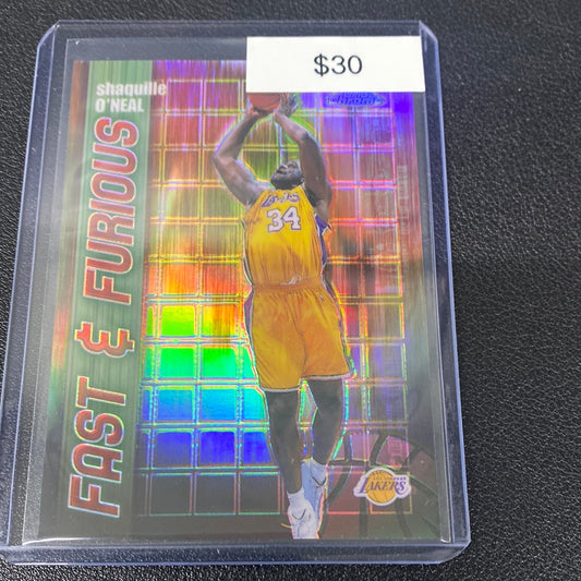 2002 Topps Chrome Shaquille O’Neal fast & furious