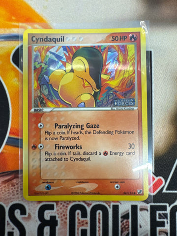 Pokémon Cyndaquil UnSeen Forces 54/115 Reverse Foil MP
