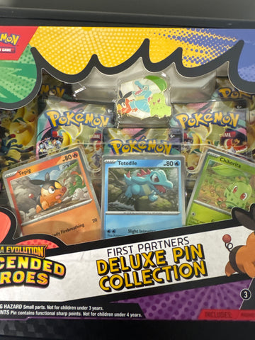 Pokemon First Partners Deluxe Pin Collection Ascended Heroes