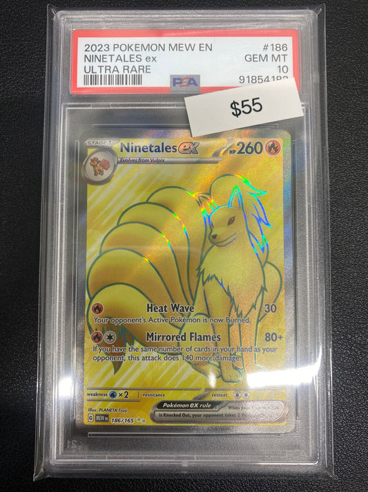 Pokémon Ninetales ex Full Art (151) 186/165 PSA 10