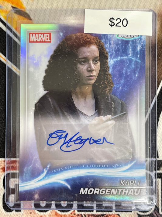 2025 Topps Chrome Marvel Studios Karli Morgenthau (Erin Kellyman) Auto