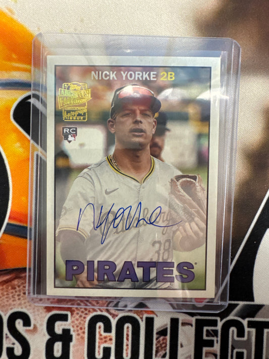 2025 Topps Archives MLB Nick Yorke Rookie On Card Autograph