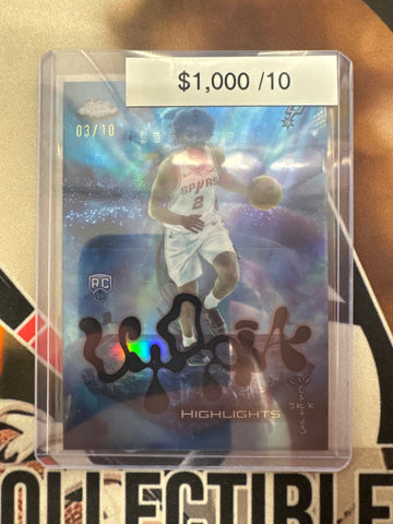 2026 Topps Chrome NBA X Cactus Jack Dylan Harper Utopia Rookie Black Refractor /10