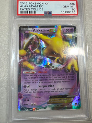 Pokemon Alakazam EX 25/124 PSA 10