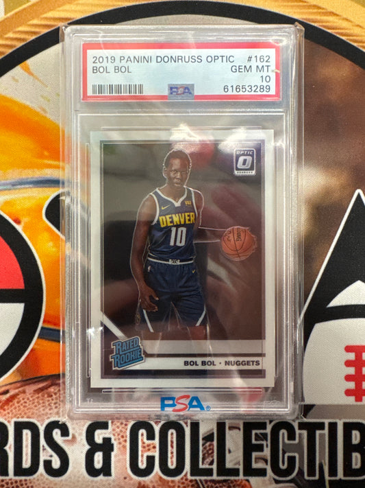 2019 Panini Donruss Optic NBA Bol Bol Rated Rookie PSA 10