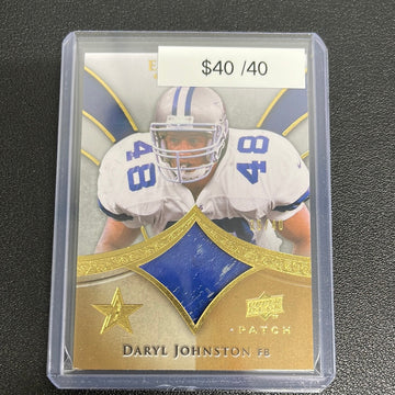 2009 NFL Upper Deck Exquisite Daryl Johnston Patch /40