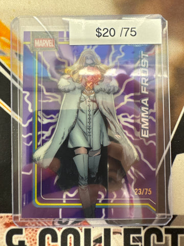 2026 Topps Chrome Marvel Emma Frost Storm’s Lightning Purple Refractor /75
