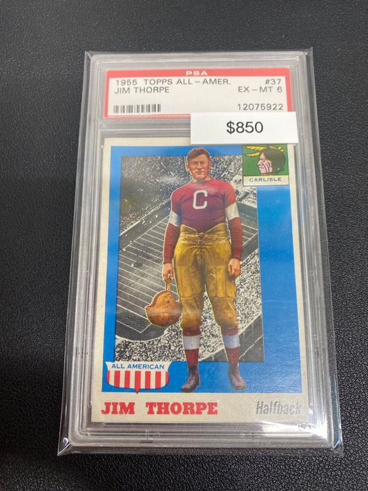 1955 Topps NFL Jim Thorpe All American PSA 6