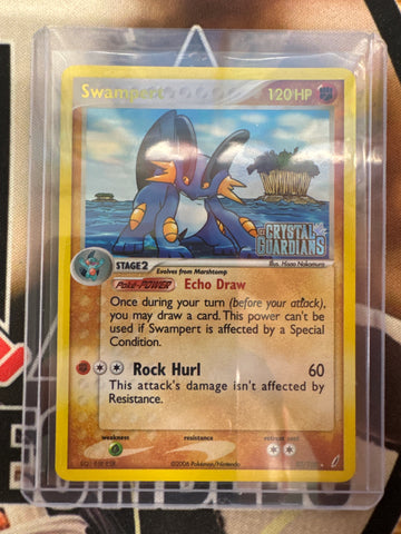 Pokémon Swampert 27/100 Reverse Holo Crystal Guardians NM