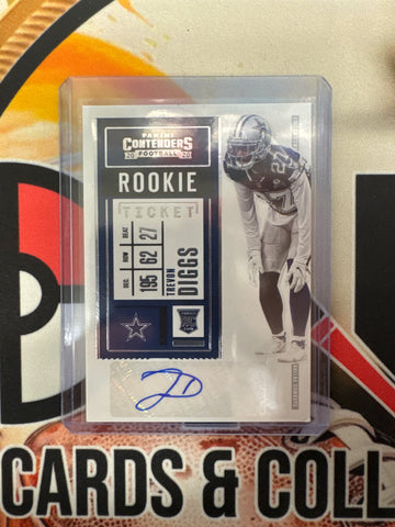 2020 Panini Contenders NFL Trevon Diggs Rookie Ticket Autograph