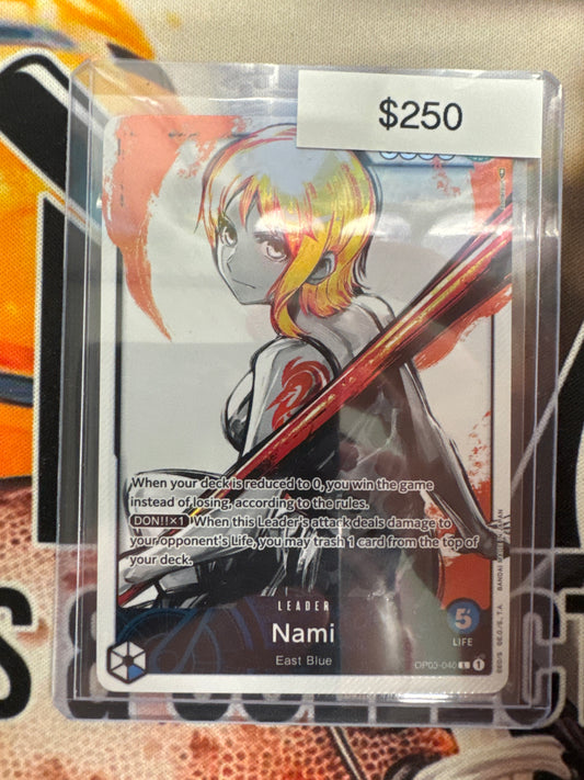 One Piece OP03-040 Nami Alternate Art Pillars Of Strength NM