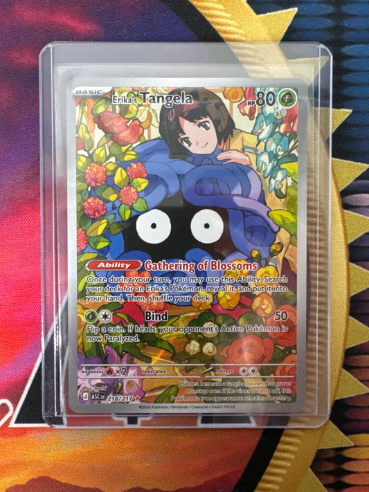 Pokémon Erika’s Tangela 218/217 Ascended Heroes Illustration Rare