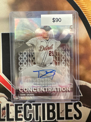 2025 Topps Stadium Club MLB Tarik Skubal Concentration Autograph SSP