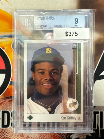 1989 Upper Deck Baseball Ken Griffey Jr. Rookie BGS 9
