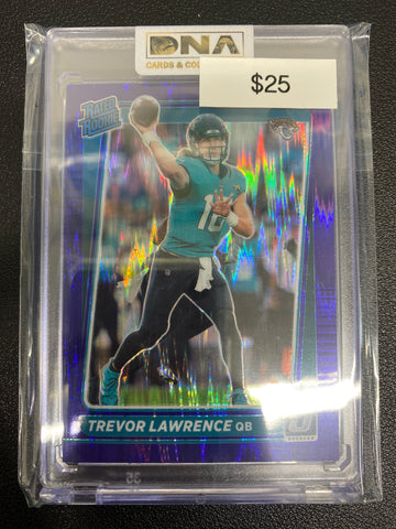 2021 Optic Trevor Lawrence Rated Rookie Purple Shock