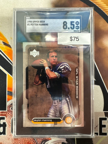 1998 Upper Deck NFL Peyton Manning NFL Star Rookie SGC 8.5