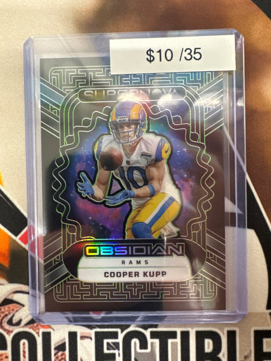 2023 Panini Obsidian NFL Cooper Kupp Supernove Electric Etch Green /35