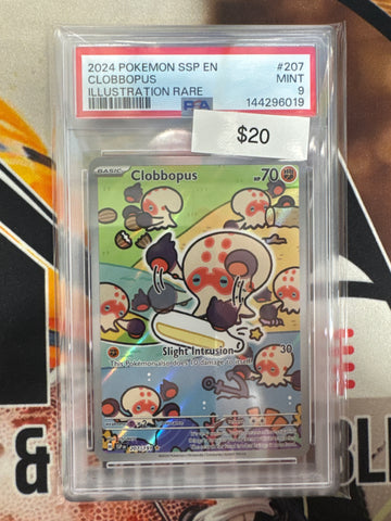 Pokemon Clobbopus 207/191 Surging Sparks PSA 9