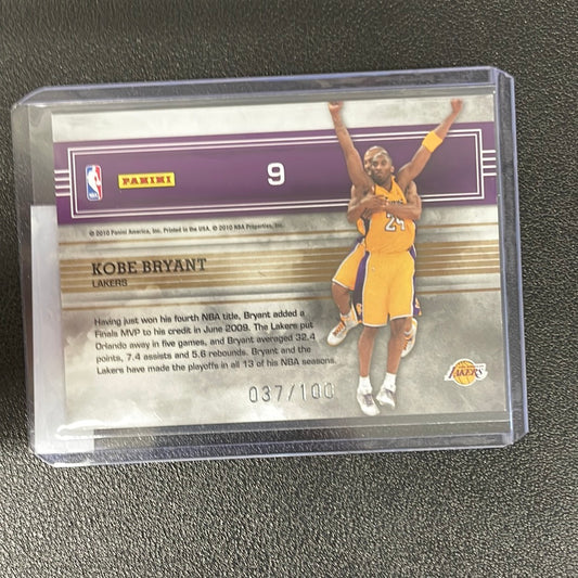 2009-10 NBA Absolute Kobe Bryant Marks Of Fame /100