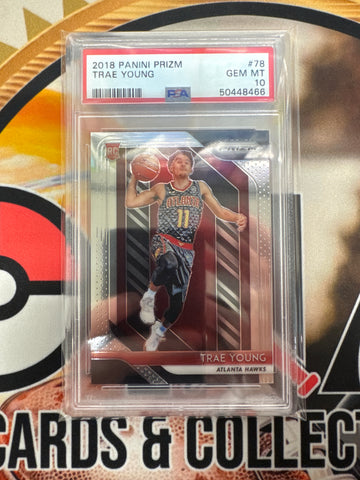 2018 Panini Prizm NBA Trae Young Rookie PSA 10